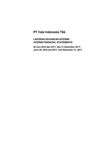 Thumbnail Vale Indonesia Half-year Report 2018-h1