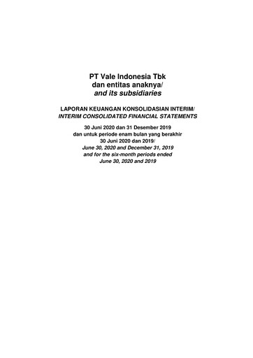 Thumbnail Vale Indonesia Half-year Report 2020-h1