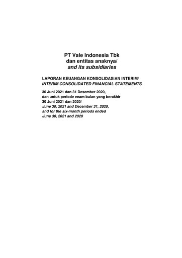 Thumbnail Vale Indonesia Half-year Report 2021-h1