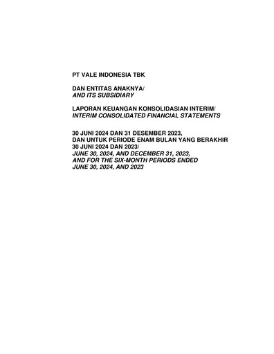 Thumbnail Vale Indonesia Half-year Report 2024-h1