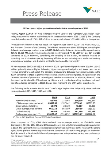 Thumbnail Vale Indonesia Quarterly Report 2019-q2
