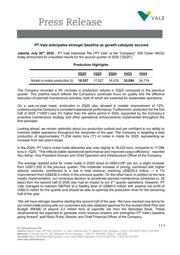 Thumbnail Vale Indonesia Quarterly Report 2025-q2