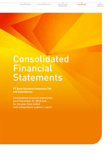 Vorschaubild Bank Danamon
 Finanzmitteilung 2015