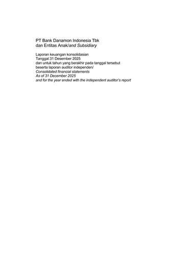 Thumbnail Bank Danamon
 Financial Statement 2025