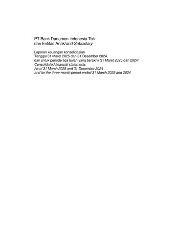 Thumbnail Bank Danamon
 Quarterly Report 2025-q1