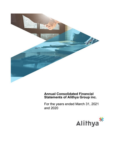 Thumbnail Alithya Group Financial Statement fy2021
