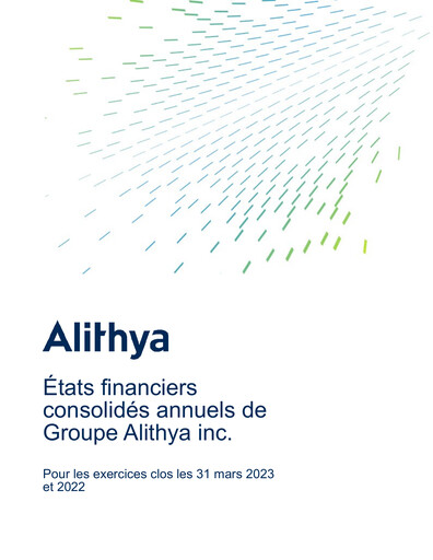 Thumbnail Alithya Group Financial Statement fy2023