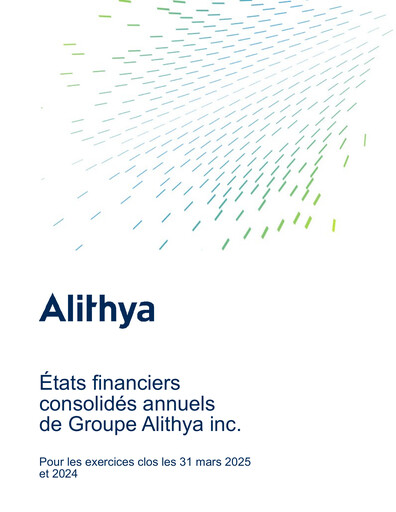 Thumbnail Alithya Group Financial Statement fy2025