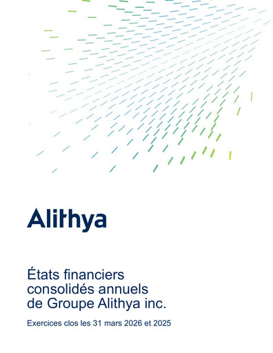 Thumbnail Alithya Group Financial Statement fy2026
