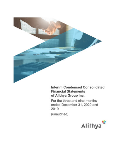 Thumbnail Alithya Group Quarterly Report 2021-q3