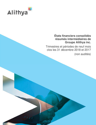 Thumbnail Alithya Group Quarterly Report 2019-q3