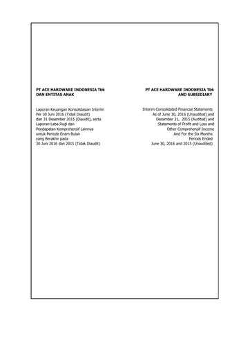 Thumbnail PT Aspirasi Hidup Indonesia Tbk Financial Statement 2016-h1