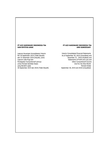 Thumbnail PT Aspirasi Hidup Indonesia Tbk Financial Statement 2019-9m