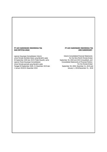 Thumbnail PT Aspirasi Hidup Indonesia Tbk Financial Statement 2020-9m