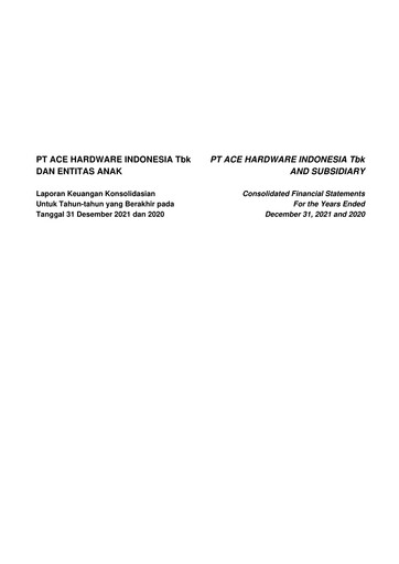 Thumbnail PT Aspirasi Hidup Indonesia Tbk Financial Statement 2021