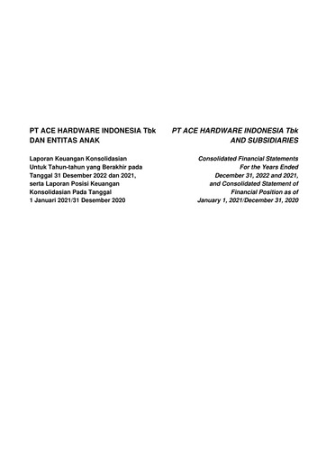 Thumbnail PT Aspirasi Hidup Indonesia Tbk Financial Statement 2022