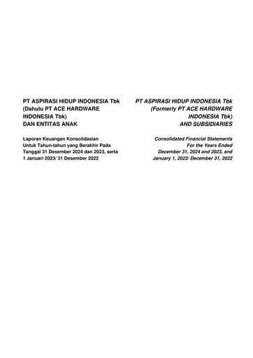 Thumbnail PT Aspirasi Hidup Indonesia Tbk Financial Statement 2024