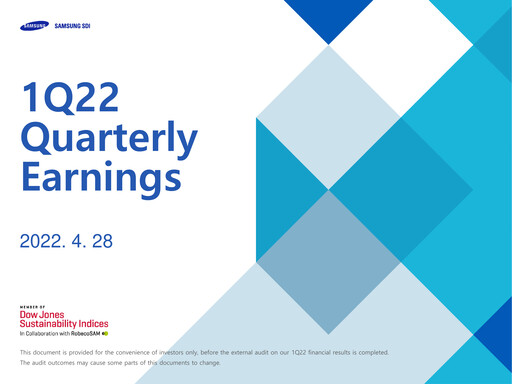 Thumbnail Samsung SDI Quarterly Report 2022-q1
