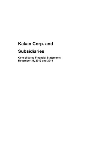 Thumbnail Kakao Financial Statement 2019