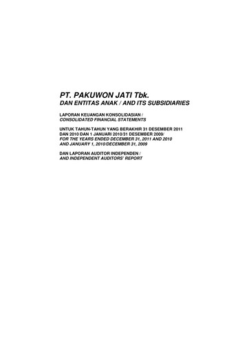 Thumbnail Pakuwon Jati Tbk Financial Statement 2011