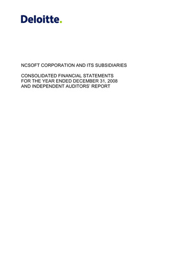 Thumbnail NCsoft Financial Statement 2008
