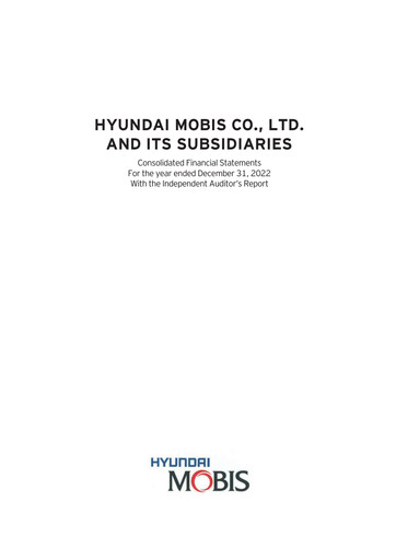 Thumbnail Hyundai Mobis
 Financial Statement 2022