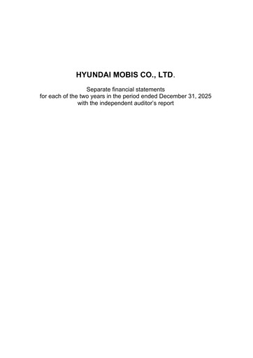 Thumbnail Hyundai Mobis
 Financial Statement 2025