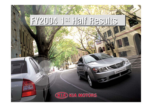 Thumbnail Kia Half-year Report 2004-h1