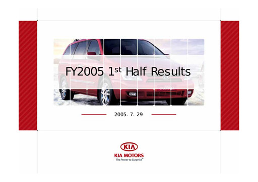 Thumbnail Kia Half-year Report 2005-h1