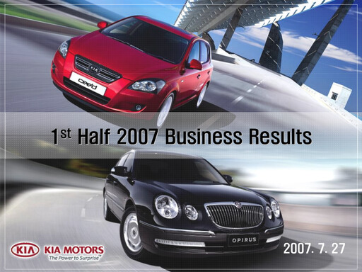 Thumbnail Kia Half-year Report 2007-h1