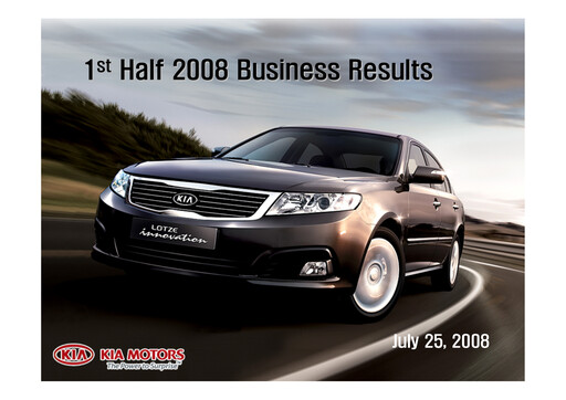 Thumbnail Kia Half-year Report 2008-h1