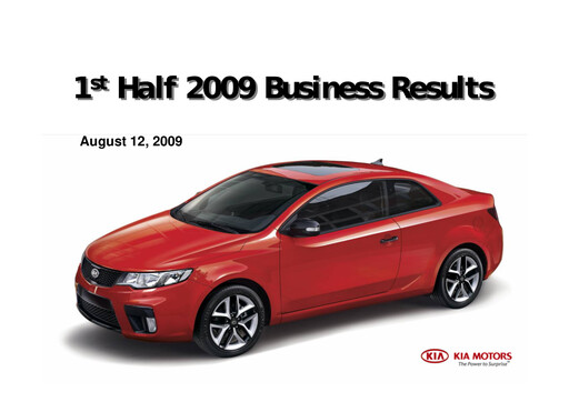 Thumbnail Kia Half-year Report 2009-h1