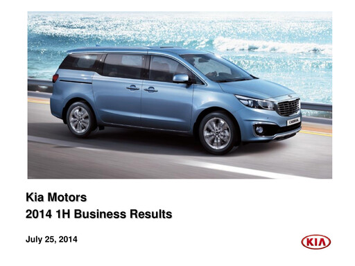 Thumbnail Kia Half-year Report 2014-h1