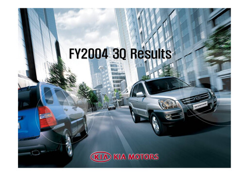 Thumbnail Kia Quarterly Report 2004-q3
