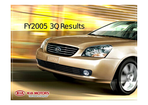 Thumbnail Kia Quarterly Report 2005-q3