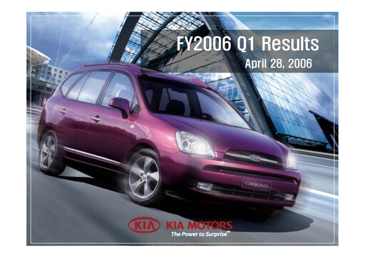 Thumbnail Kia Quarterly Report 2006-q1