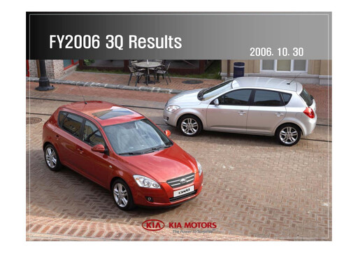Thumbnail Kia Quarterly Report 2006-q3