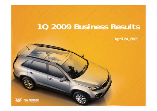Thumbnail Kia Quarterly Report 2009-q1