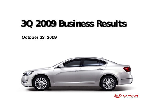 Thumbnail Kia Quarterly Report 2009-q3