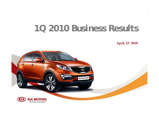 Thumbnail Kia Quarterly Report 2010-q1