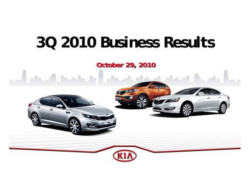 Thumbnail Kia Quarterly Report 2010-q3