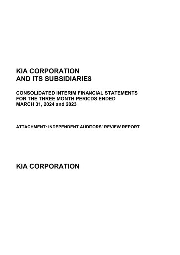 Thumbnail Kia Quarterly Report 2024-q1