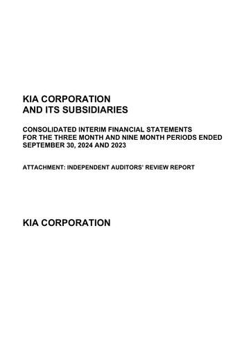 Thumbnail Kia Quarterly Report 2024-q3