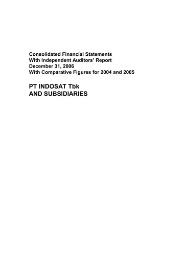 Thumbnail Indosat Financial Statement 2006