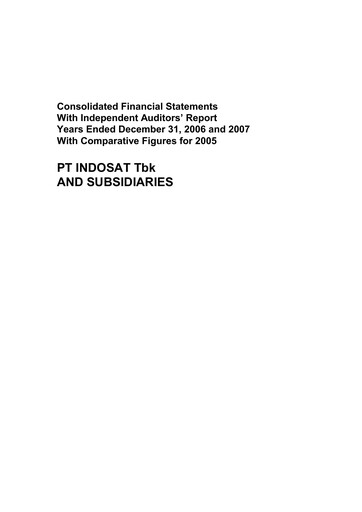 Thumbnail Indosat Financial Statement 2007