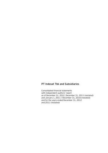 Thumbnail Indosat Financial Statement 2012