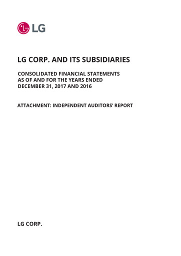 Thumbnail LG Corp
 Financial Statement 2017