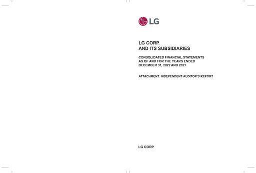 Miniature LG Corp
 Bilan financier 2022