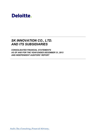 Thumbnail SK Innovation Financial Statement 2013