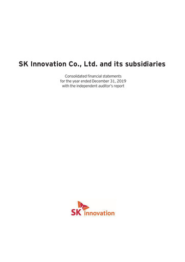 Thumbnail SK Innovation Financial Statement 2019